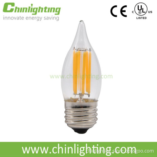E26 CA32 CA10 110v LED candle bulb light with quality assurance UL certification
